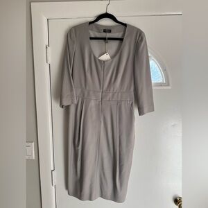 NWT EMPORIO ARMANI Elegant Gray Women's Dress